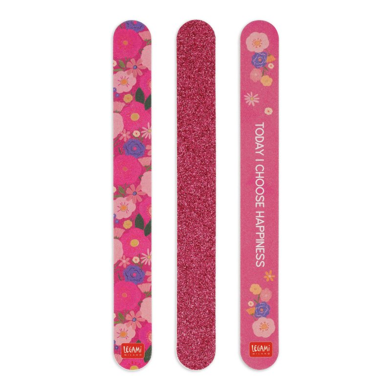 Legami Flowers Set Of 3 Nail Files