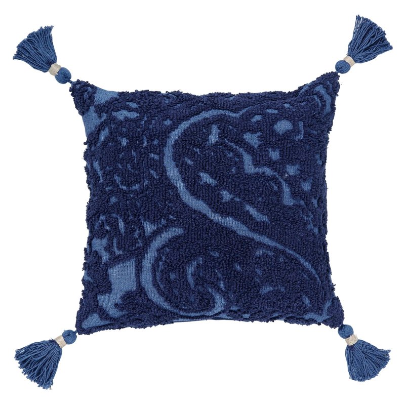 Joules Paisley Royal Blue Needlepoint Cushion