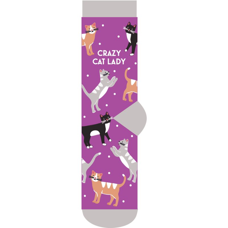 Otter House Crazy Cat Lady Socks