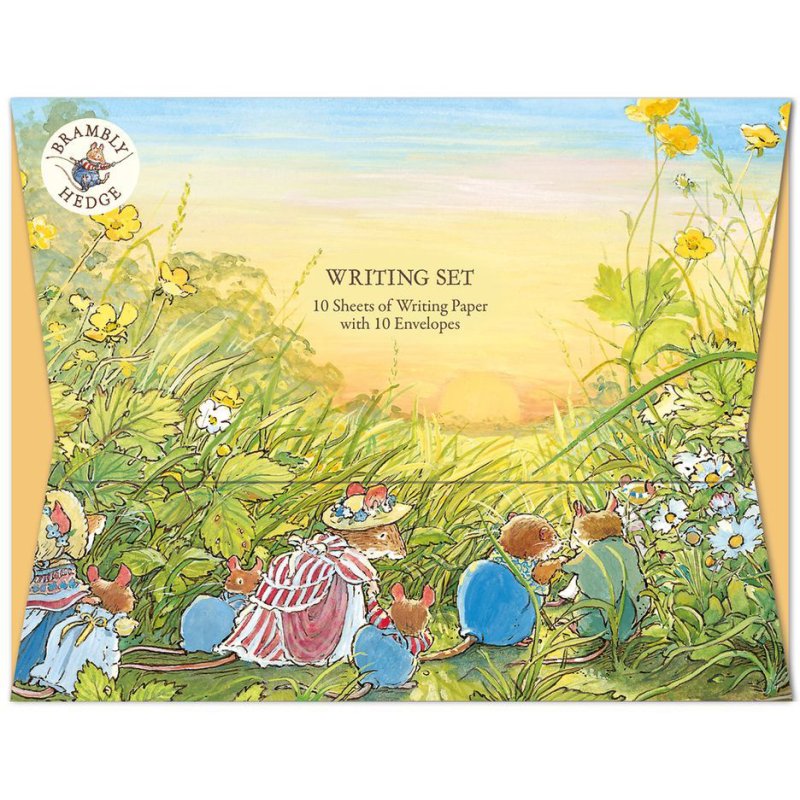 Brambly Hedge Sunset In The Meadow Writing Set packaging