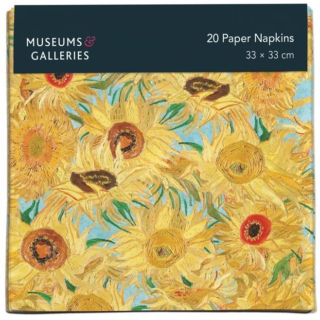 Vincent Van Gogh Vase With Twelve Sunflowers 20 Pack Of Paper Napkins