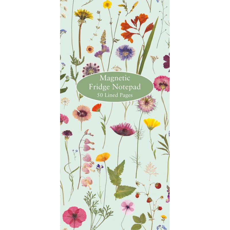 Mint Bloom Magnetic Notepad cover