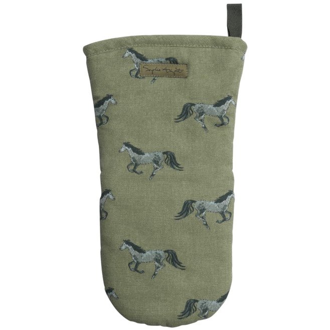 Sophie Allport Grey Horse Oven Mitt