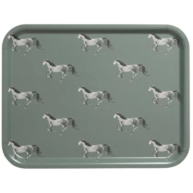 Sophie Allport Grey Horse Large Serving Tray