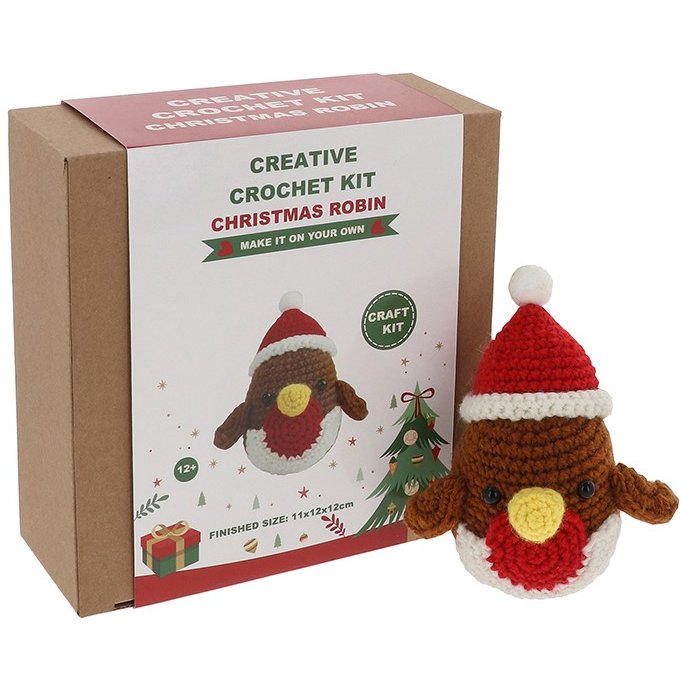 Creative Crochet Kit Christmas Robin