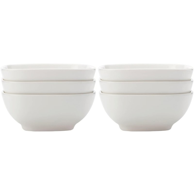 Maxwell Williams White Basics Set Of 6 Small Square Bowls