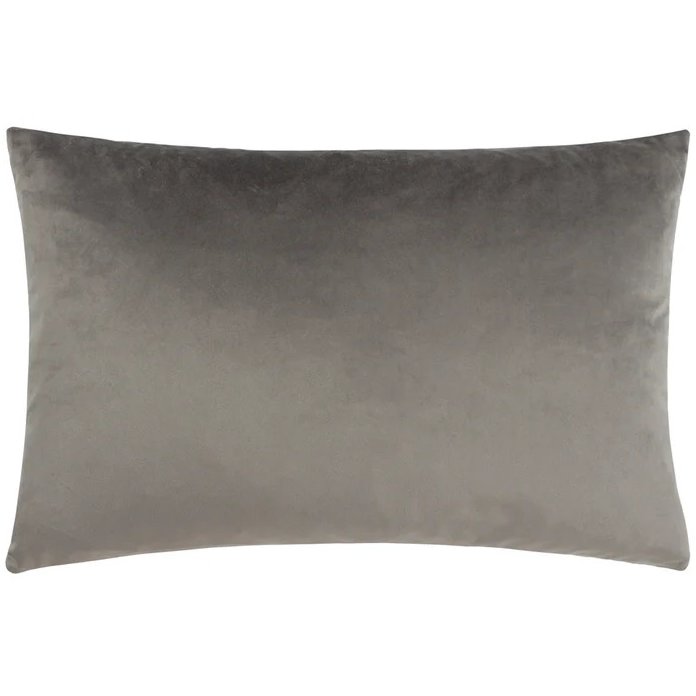 Paoletti cushions grey velvet hotsell