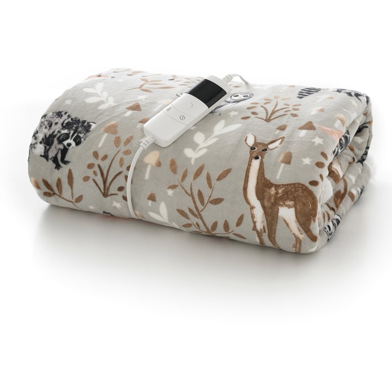 Deyongs Winter Wildlife Heated Throw Multi