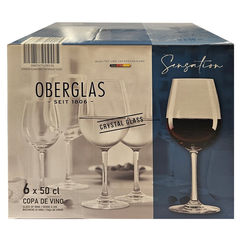 Oberglass Copas 500cc Set Of 6 Wine Glasses