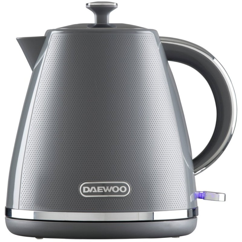 Daewoo Stirling 1.7L Pyramid Kettle Grey