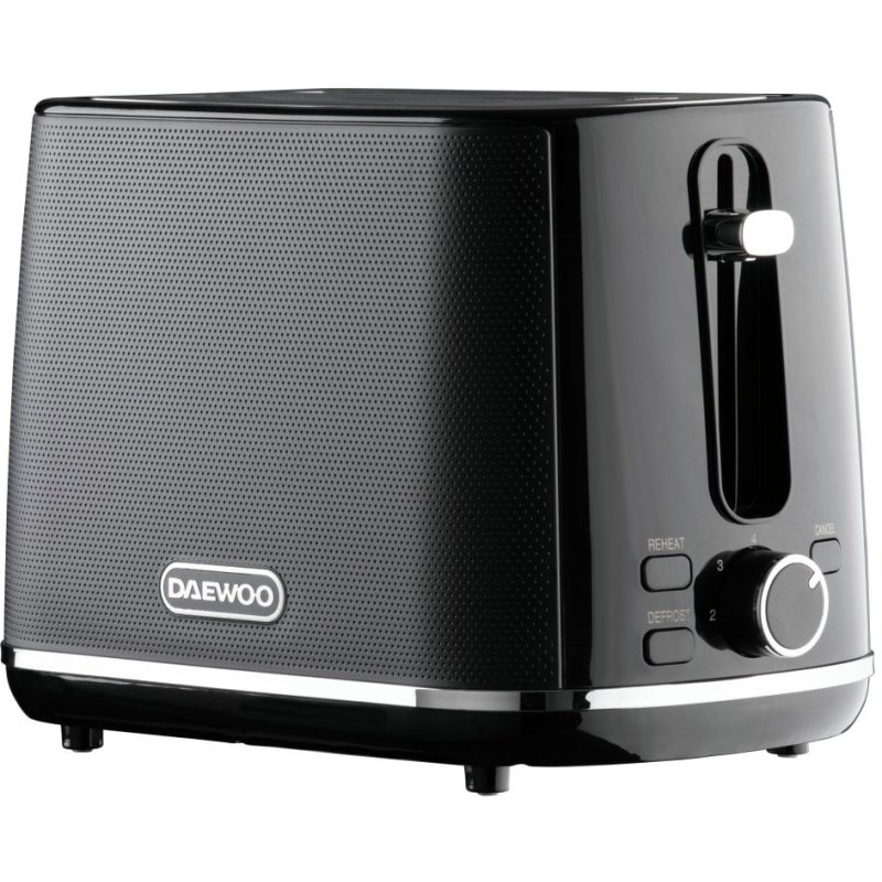 Daewoo Stirling 1.7L 2 Slice Toaster Black