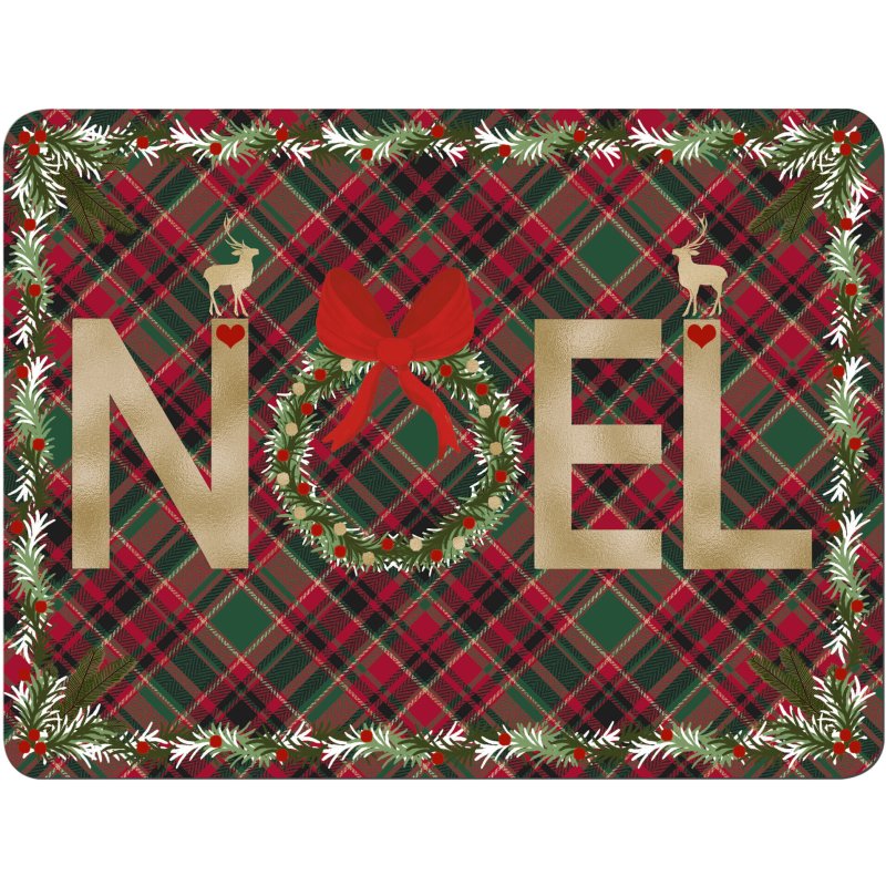 Denby Noel Tartan Set Of 6 Placemats