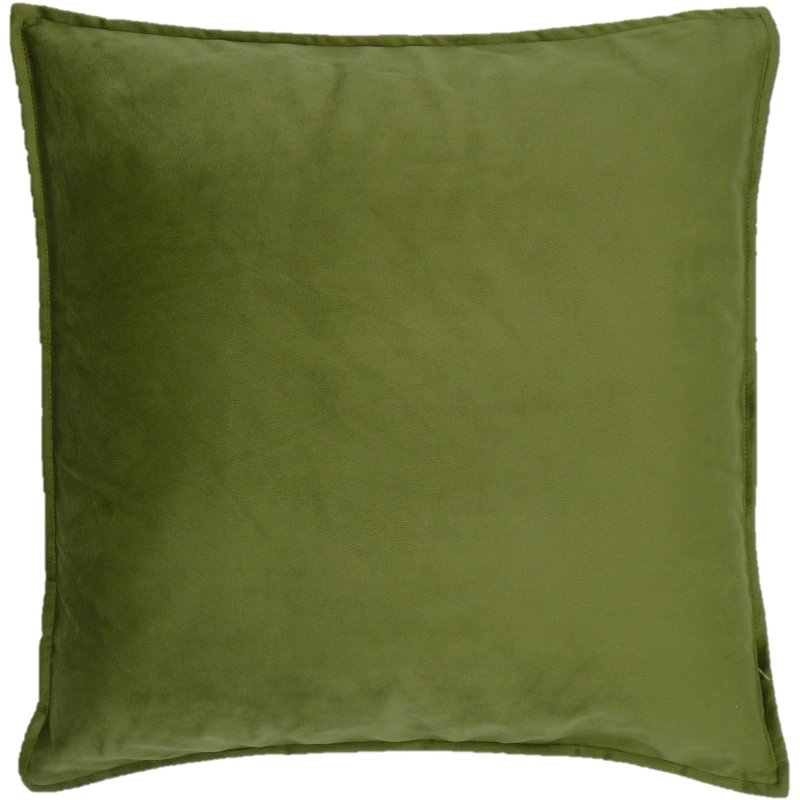 Norfolk & Co Velvet Sandhurst Cushion Green