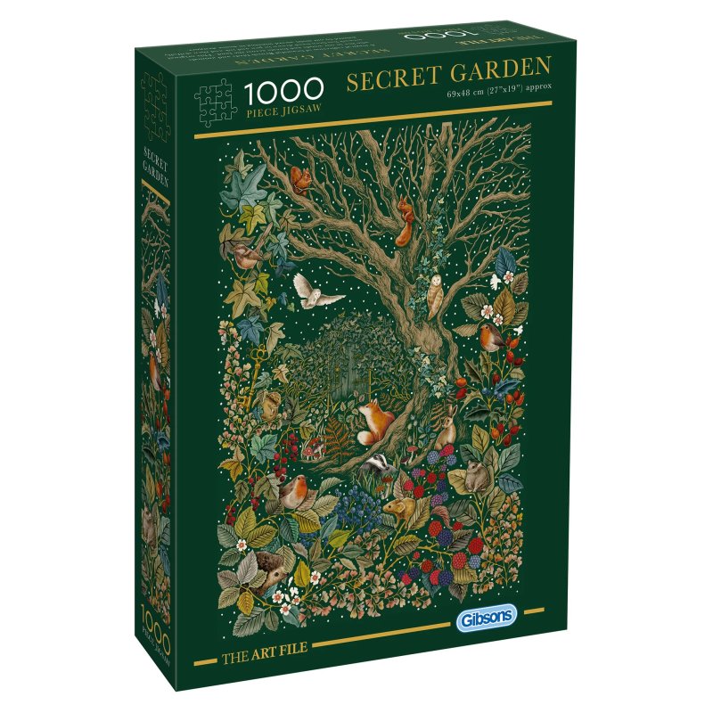 Gibsons The Art File: Secret Garden 1000 Piece Puzzle