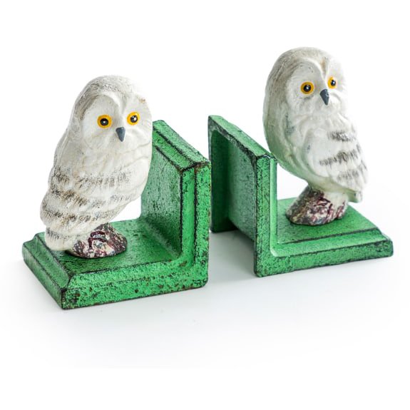 McGowan Rutherford Pair Of Cast Iron Owl Bookends