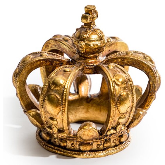 McGowan Rutherford Antique Gold Regal Crown Ornament