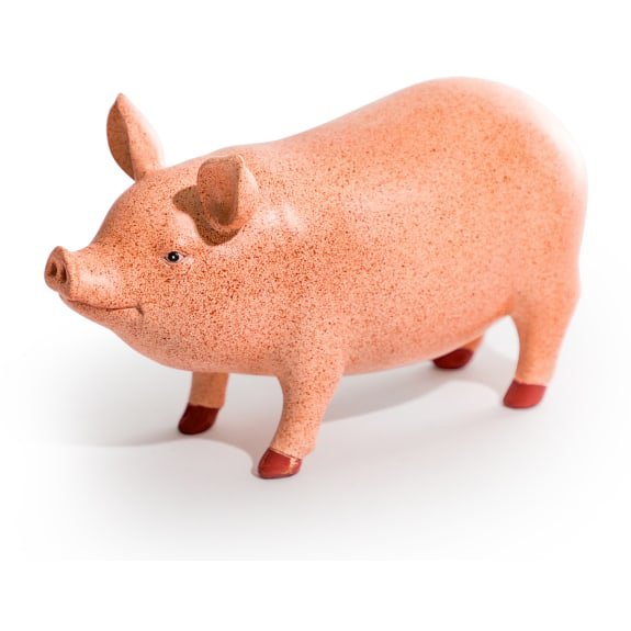 McGowan Rutherford Ornamental Pink Pig Figure