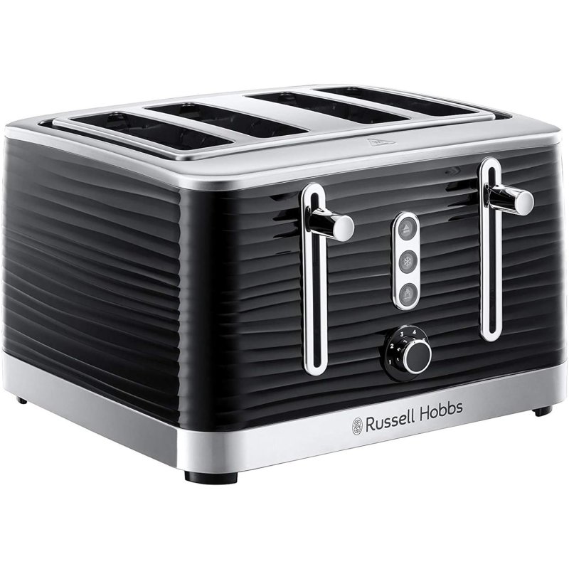 Russell Hobbs Inspire Black 4 Slice Toaster