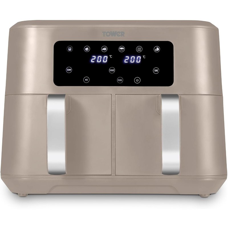 Tower Dual Basket Vortx Air Fry Latte