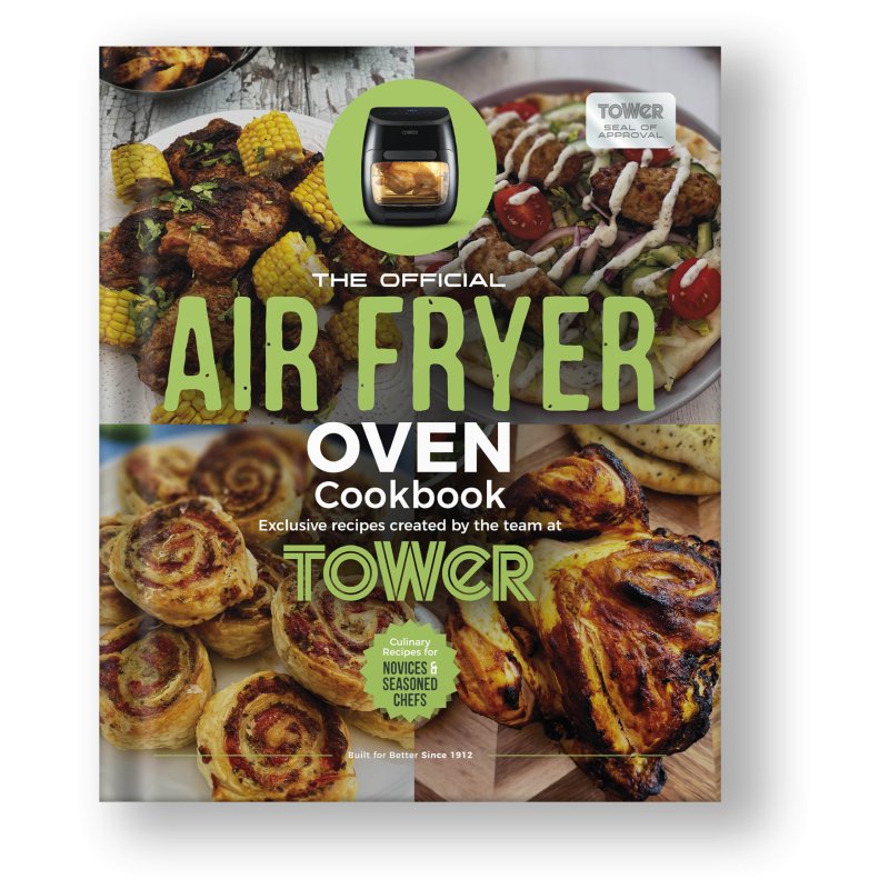 Tower Hard Cover Air Fryer Oven Recipe Book