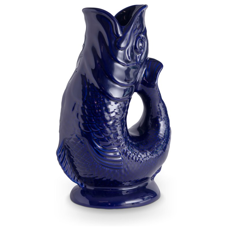 Wade Fish Jug In Cobalt