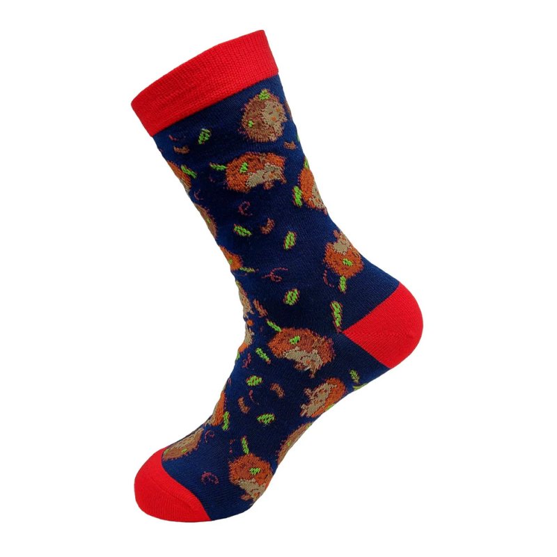 Eco Chic Navy Hedgehog Eco-Friendly Bamboo Socks