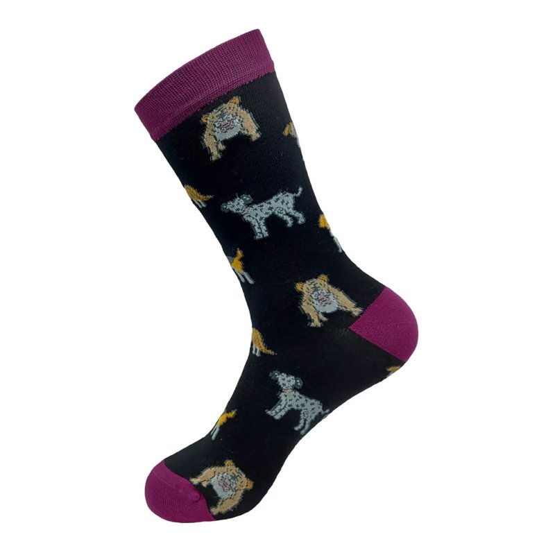 Eco Chic Black Dog Eco-Friendly Bamboo Socks