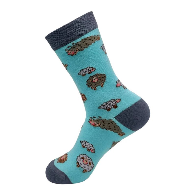 Eco Chic Blue Sheep Eco-Friendly Bamboo Socks