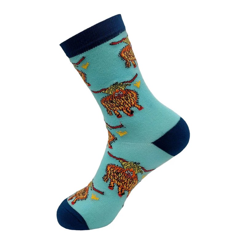 Eco Chic Blue Highland Eco-Friendly Bamboo Socks