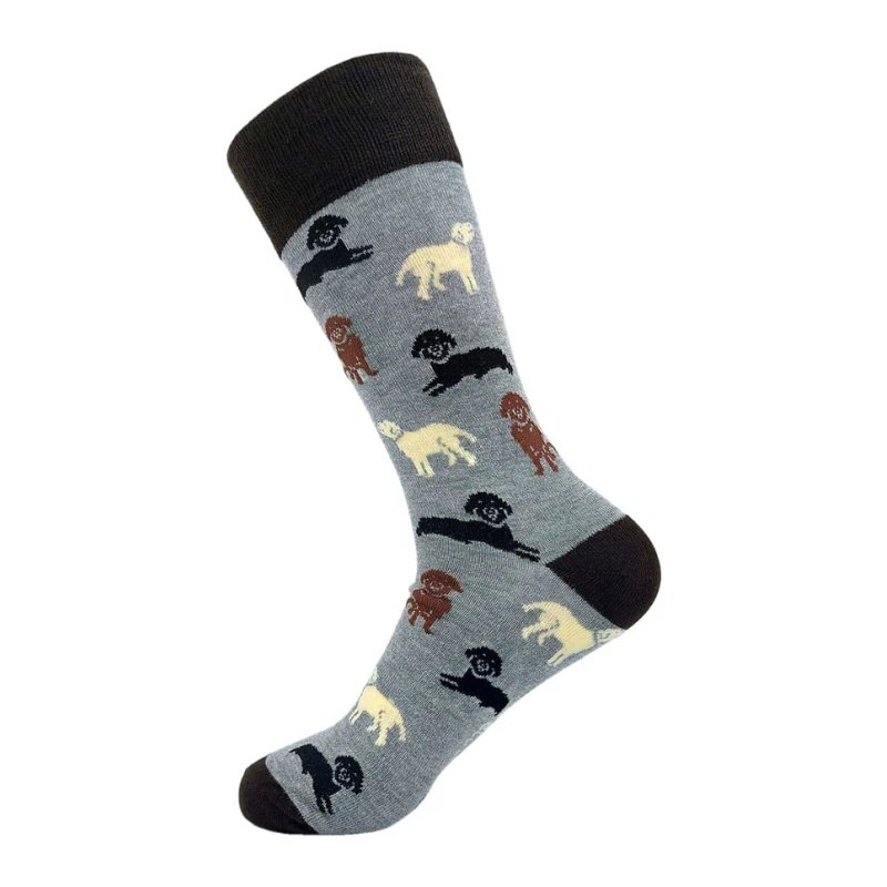 Eco Chic Grey Labrador Eco-Friendly Bamboo Socks