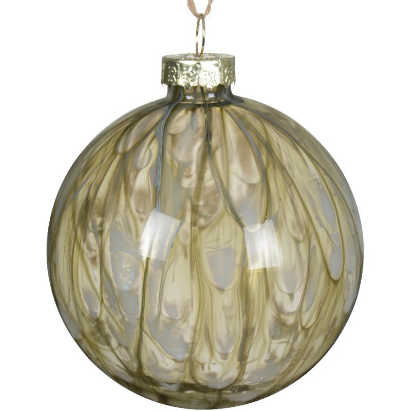 Kaemingk Gold Painted Glass Bauble