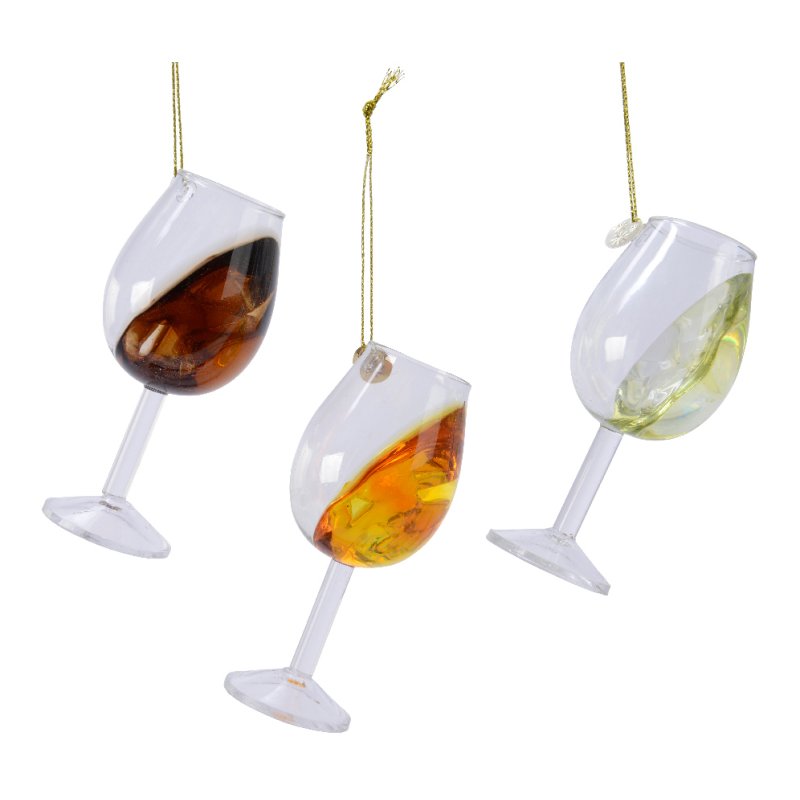 Kaemingk Ornamental Wine Glass Tree Bauble