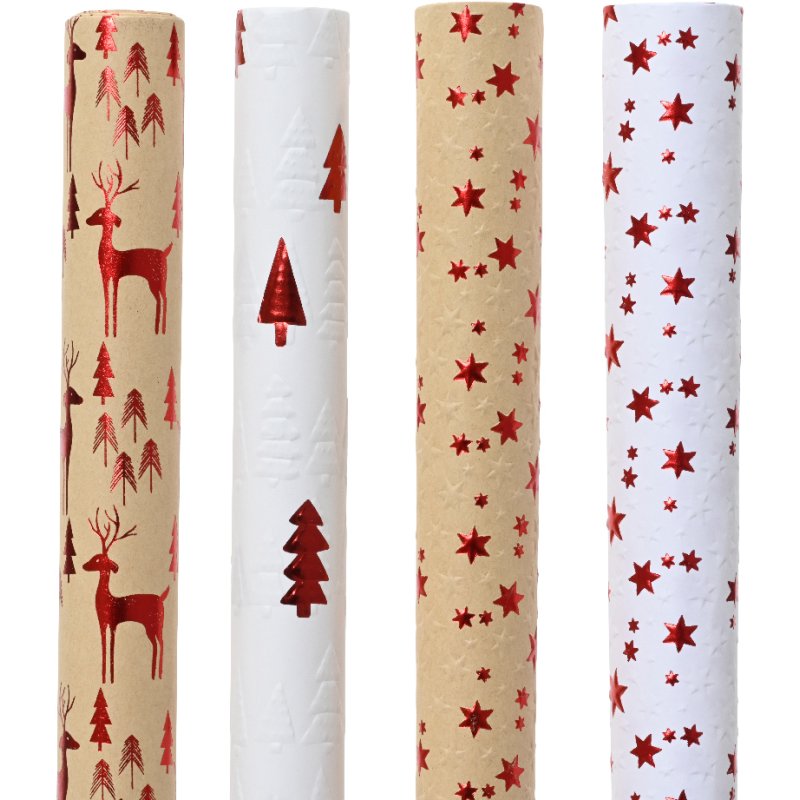 Kaemingk Red Accent Giftwrap