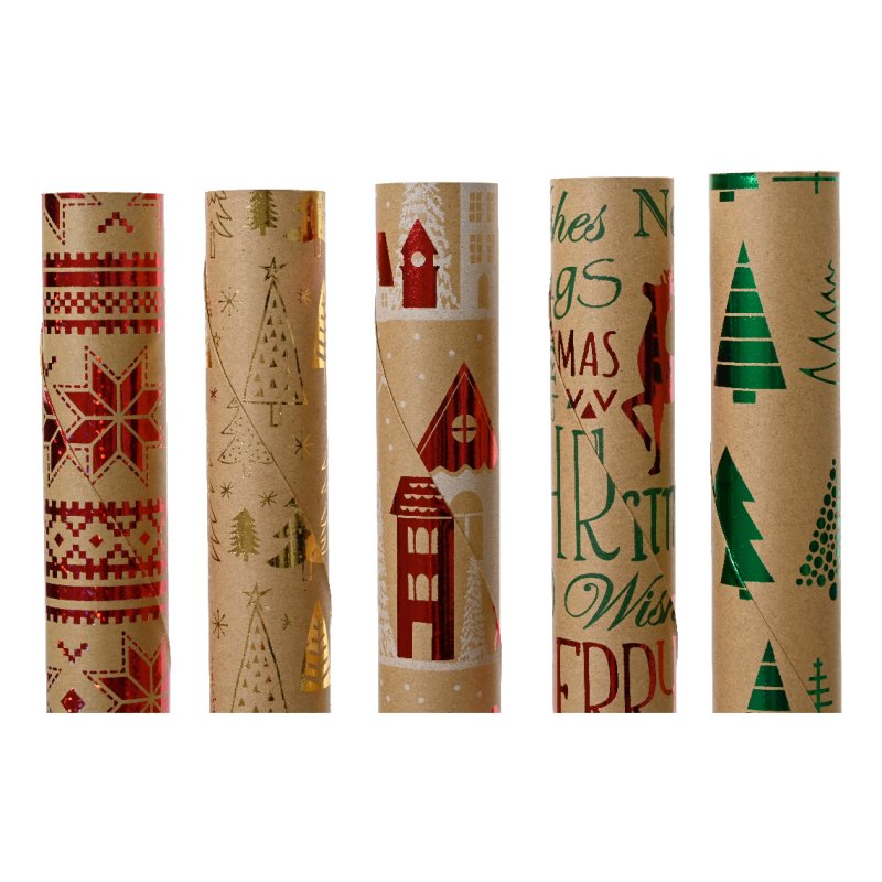 Kaemingk Natural Assorted Giftwrap