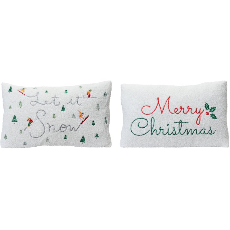 Kaemingk Plush Chrismtas Message Cushion