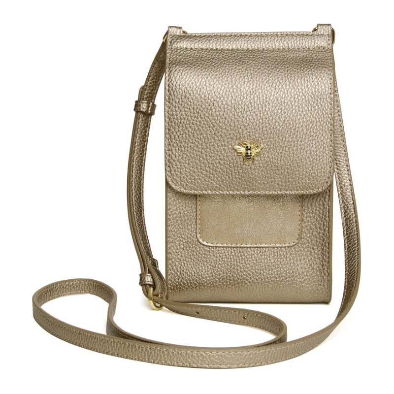 Alice Wheeler Mini Bloomsbury CrossBody Bag Bronze