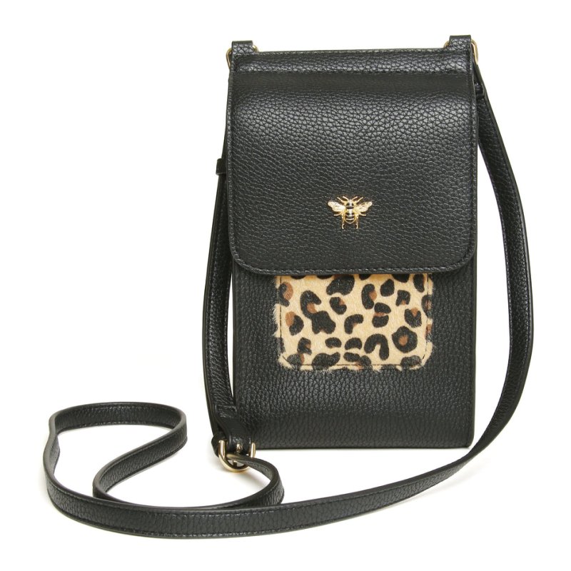 Alice Wheeler Mini Bloomsbury CrossBody Bag Leopard