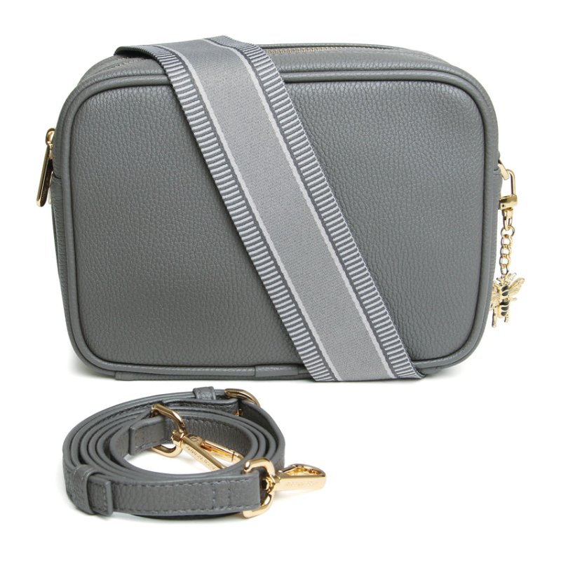 Alice Wheeler Soho Camera CrossBody Bag Slate