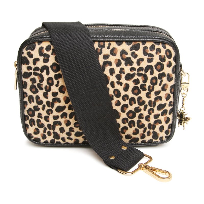 Alice Wheeler Soho Camera CrossBody Bag Leopard