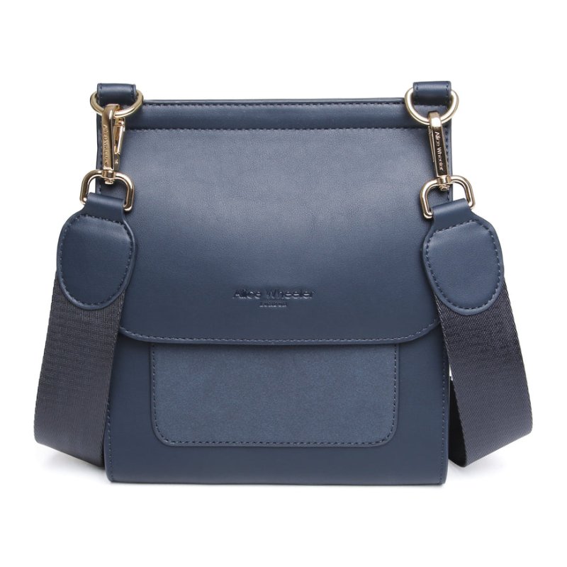 Alice Wheeler Nappa Seville CrossBody Bag Navy