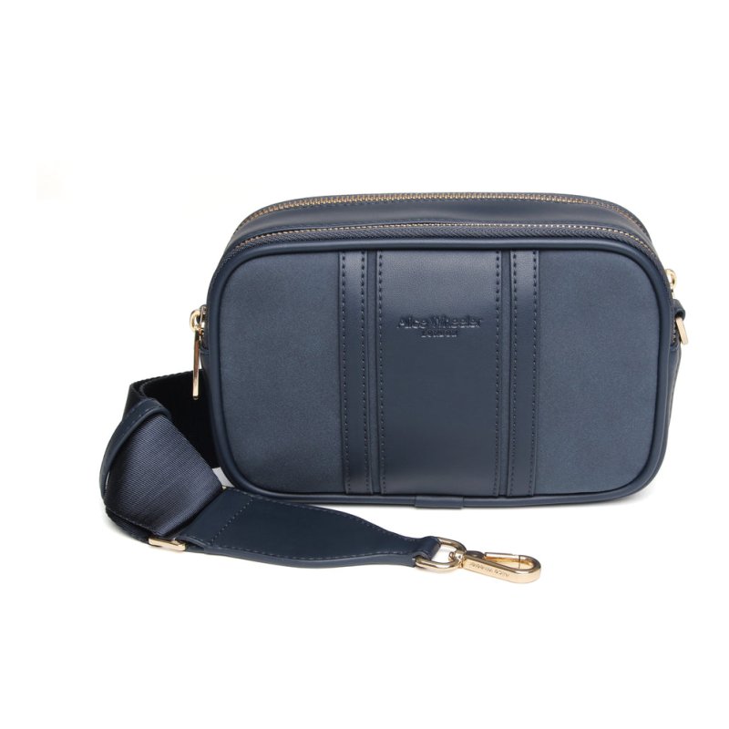 Alice Wheeler Nappa Madrid CrossBody Bag Navy