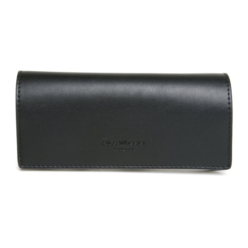 Alice Wheeler Nappa Rome Glasses Case Black