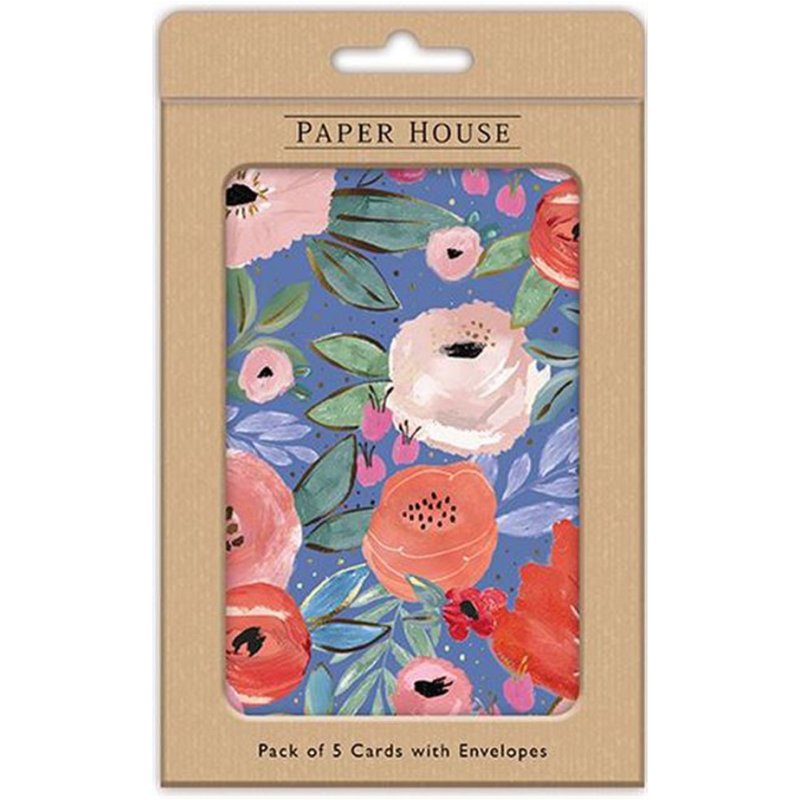 Paper House Thank You Floral Overall Pattern Cards