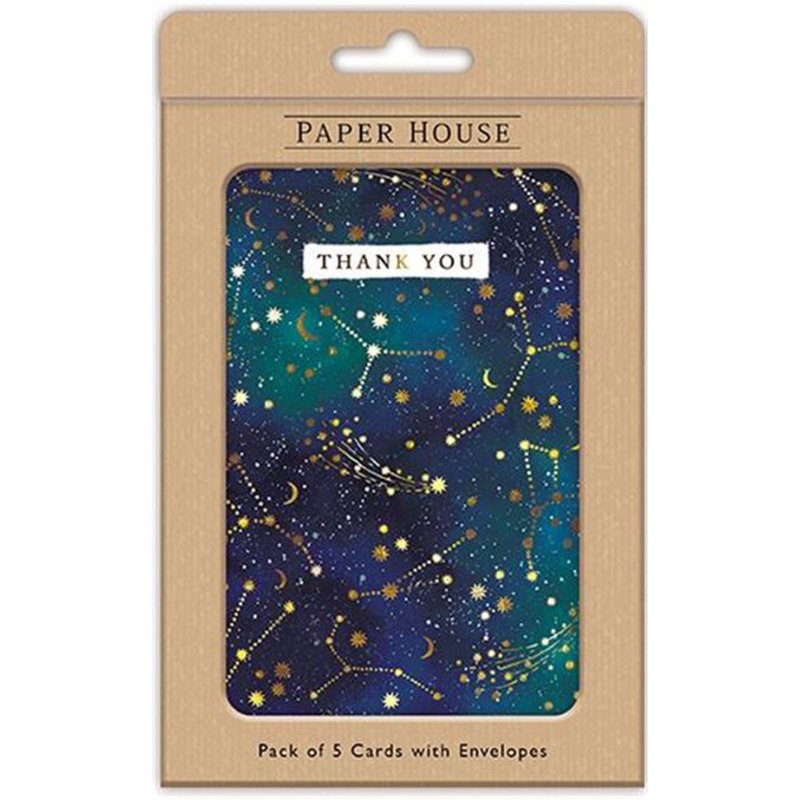 Paper House Thank You Star Constellations In Sky Cards