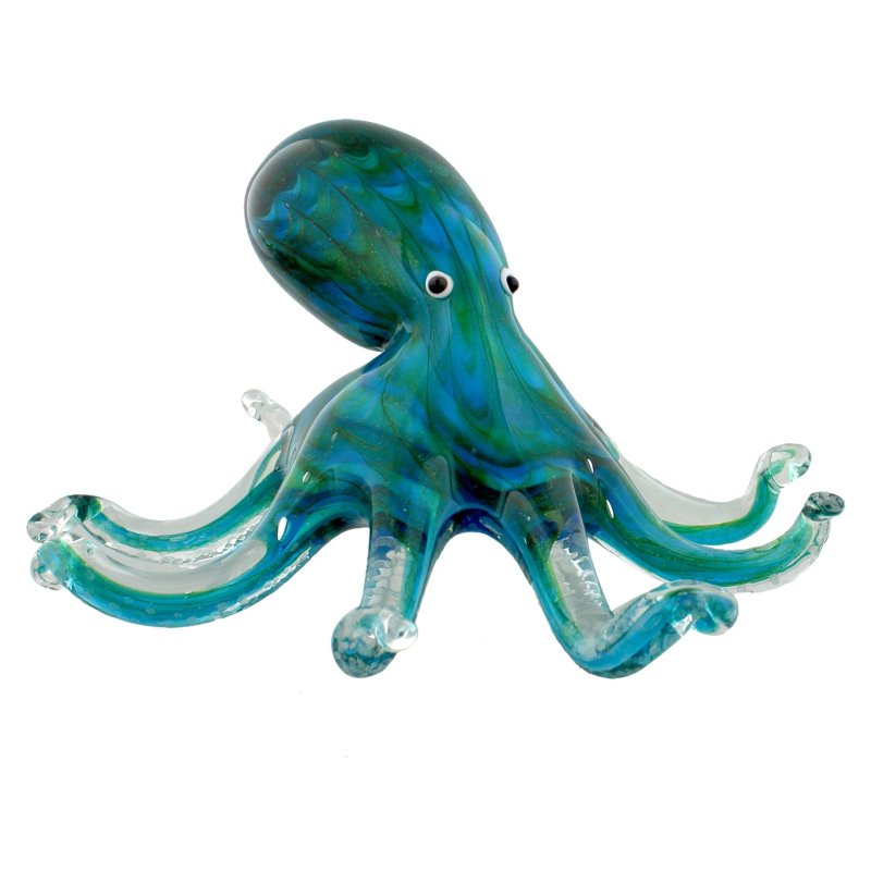 Widdop Objets d'art Glass Figurine Large Octopus