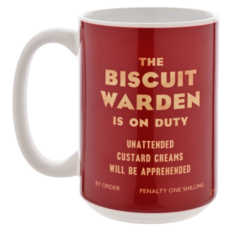 Widdop Civil Defence Biscuit Warden On Duty Mug 15oz