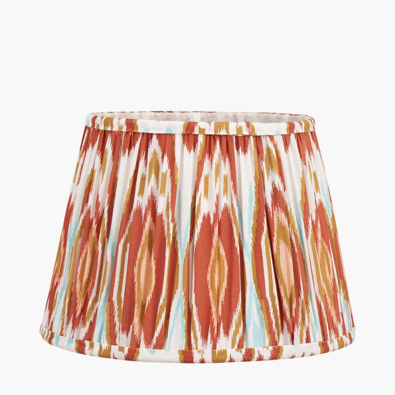 Pacific Izara Cinnamon Ikat Mushroom Pleat Tapered Shade Small