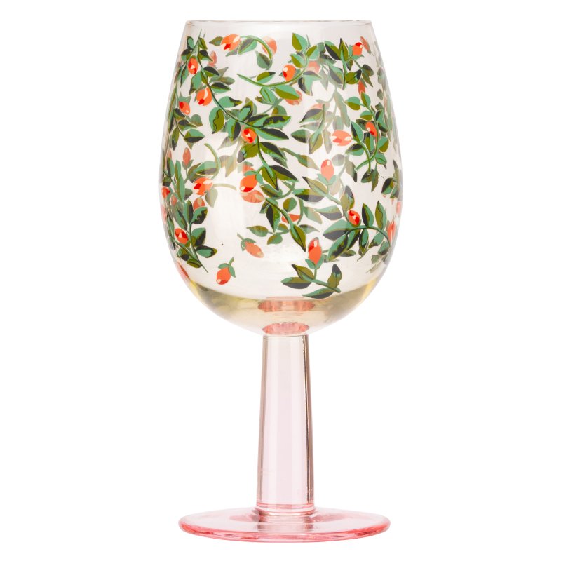 Cath Kidston Christmas Set Of 2 Wine Glasses