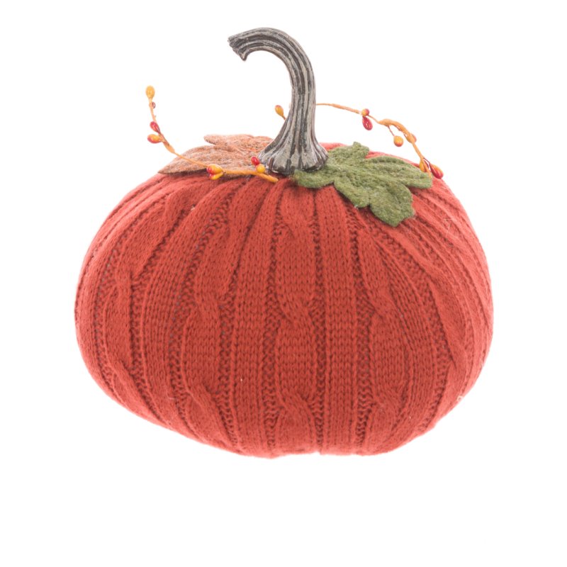 Floralsilk Autumn Knitted Pumpkin