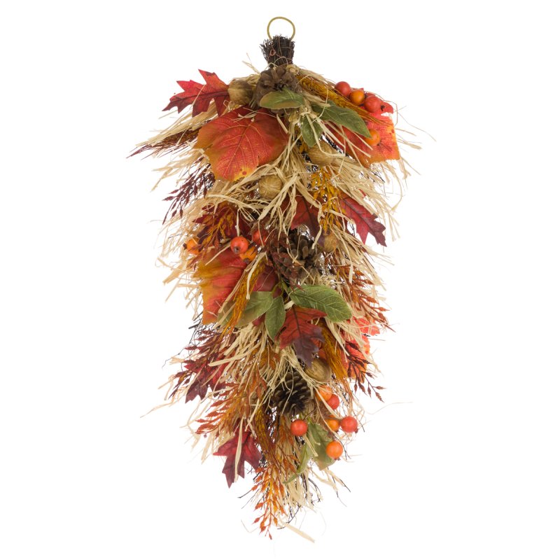 Floralsilk Floralsilk Autumn Harvest Pod Teardrop